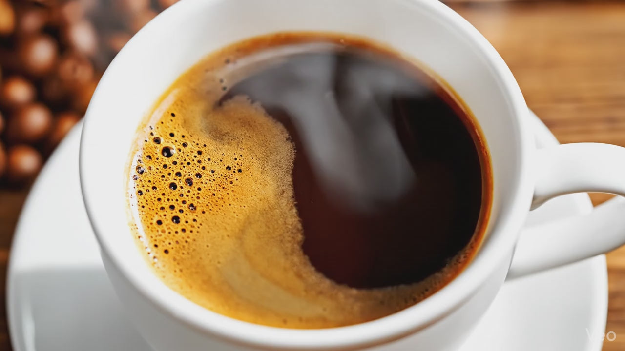 Load video: A great cup of coffee freshly roasted at Larson's Land.